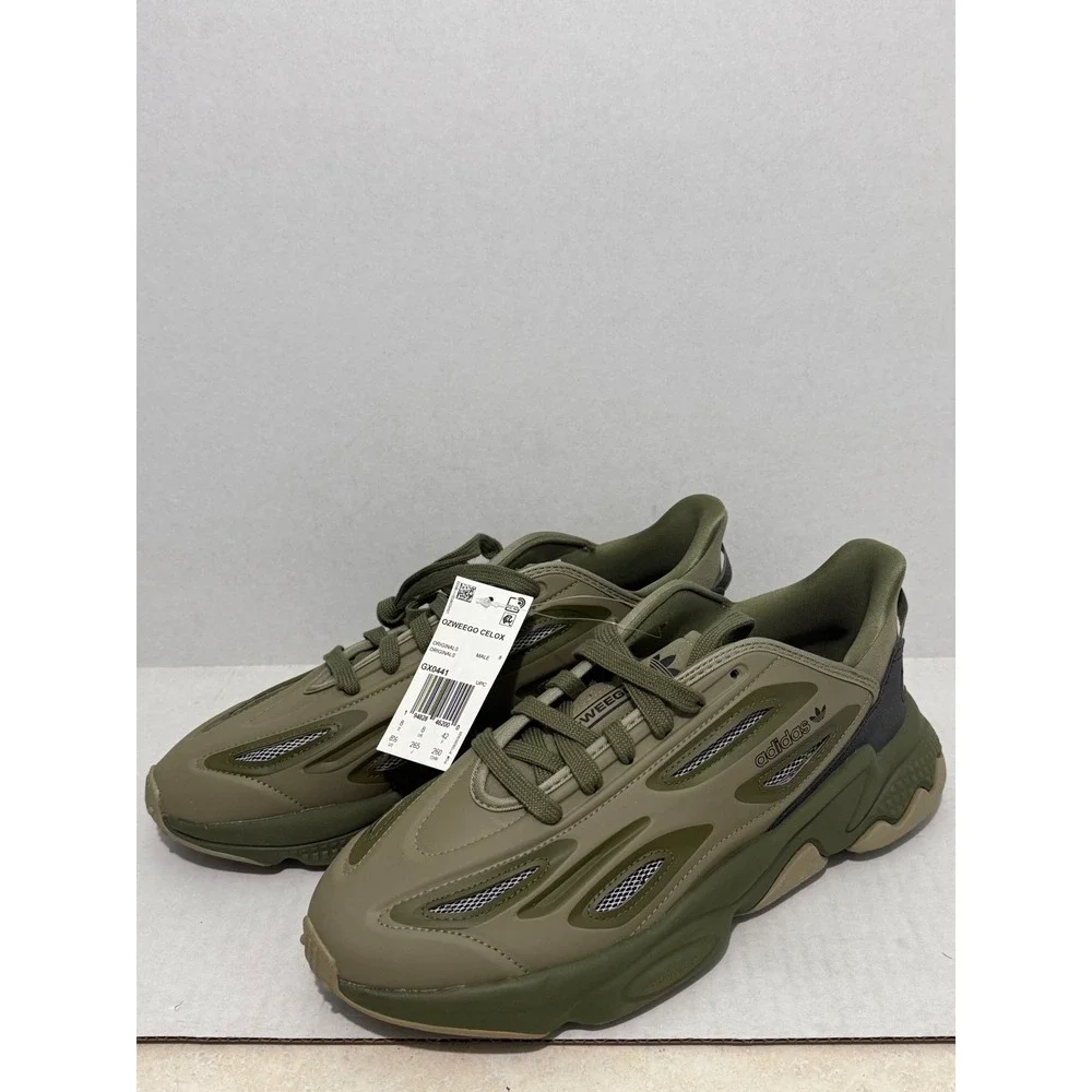 Adidas Ozweego Celox GX0441 Mens Olive Green Techwear Sneakers Size 8.5